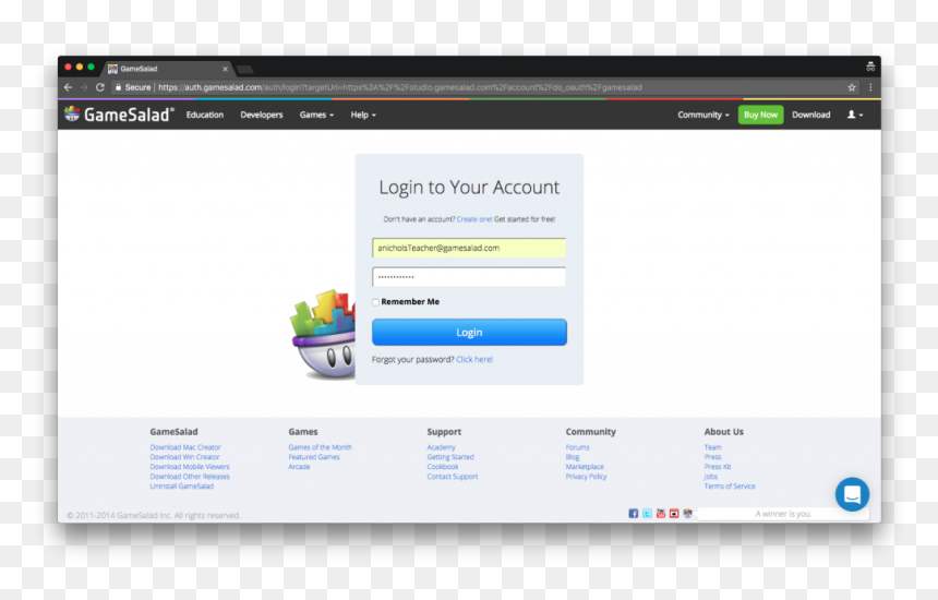 Gamesalad, HD Png Download - login button png