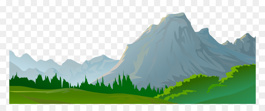 Mountain Clipart Background, HD Png Download - grassy hill png
