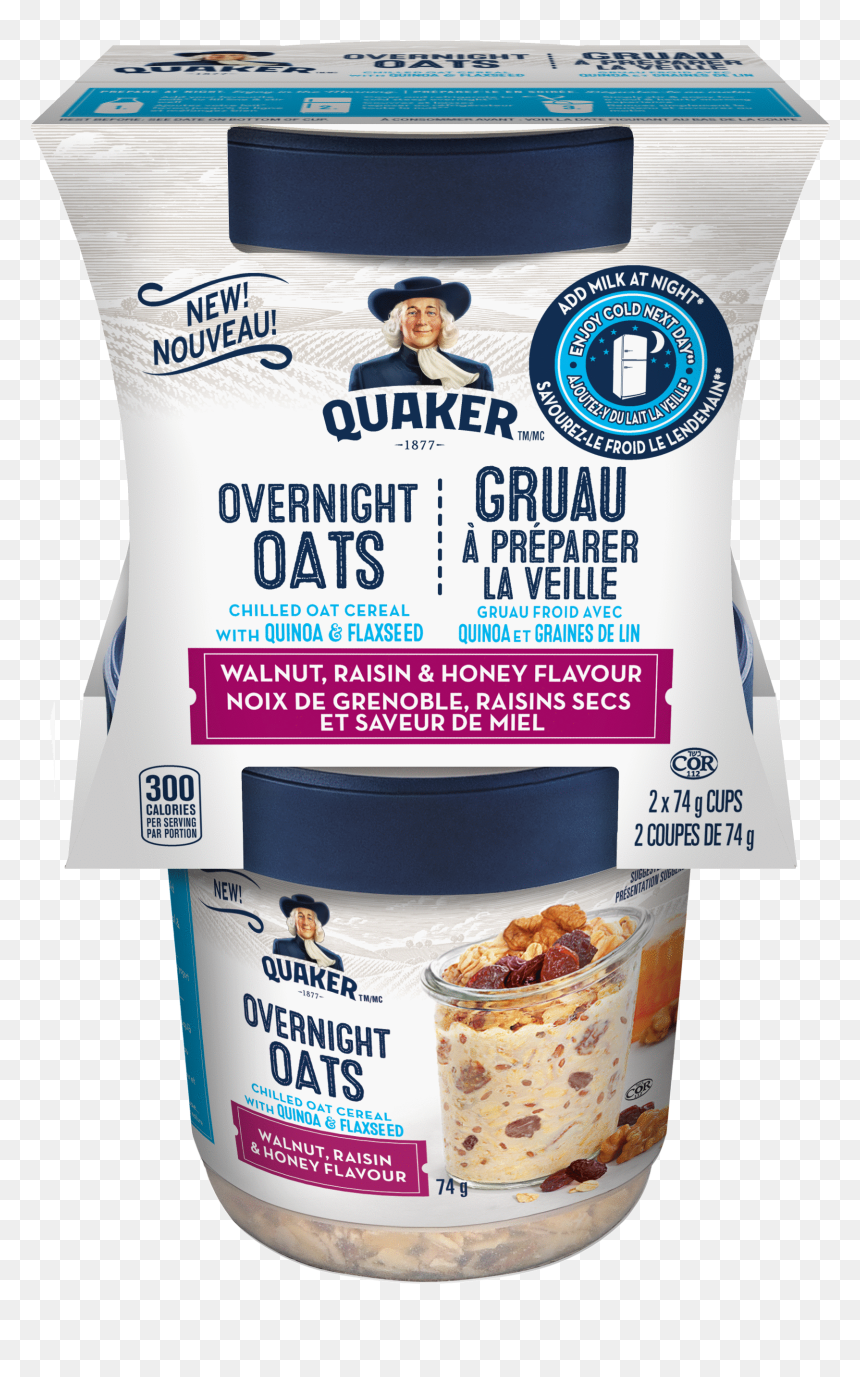 Quaker Overnight Oats Canada, HD Png Download - oats png