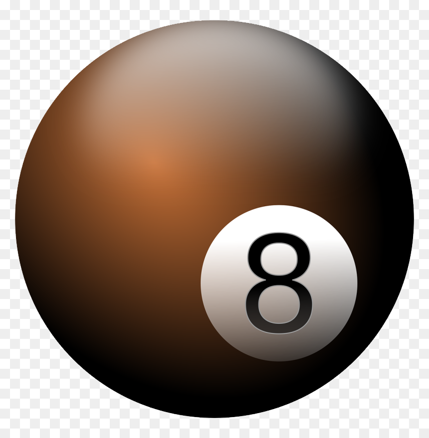 Billiard Ball, HD Png Download - pool cue png
