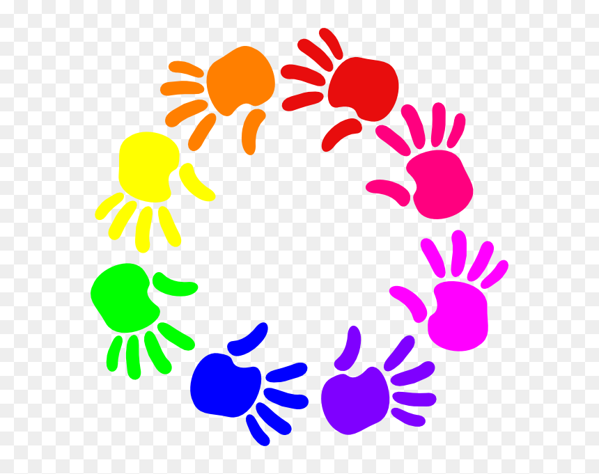 Circle Of Hands Clipart, HD Png Download - hands clipart png