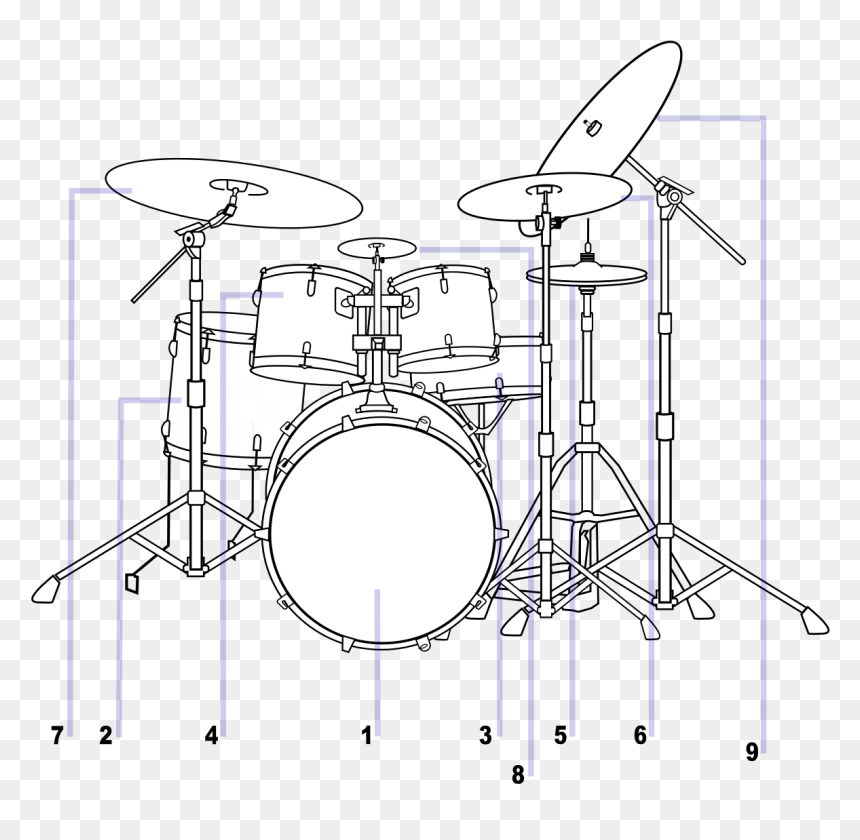 Parts Of A Drum Kit, HD Png Download - snare drum png