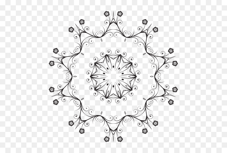 Line Art, HD Png Download - black lace pattern png