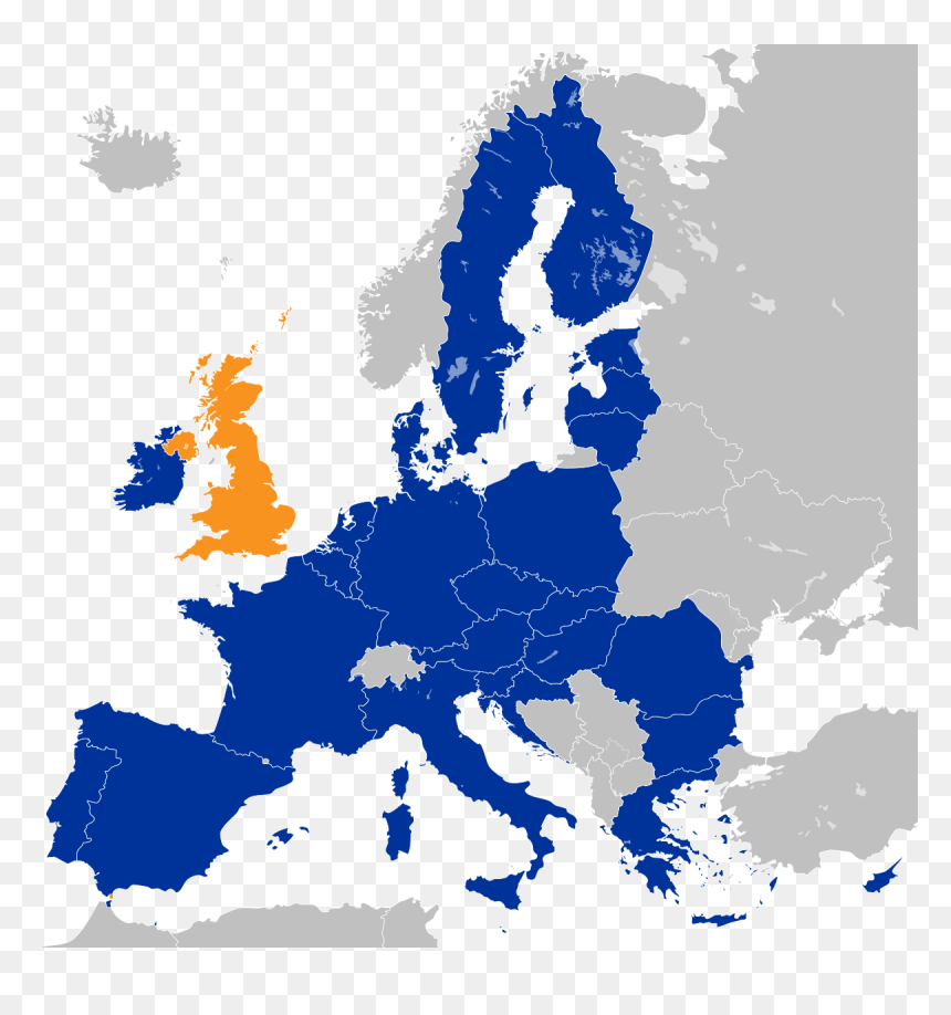 Map Of Europe Highlighted, HD Png Download - emily rudd png