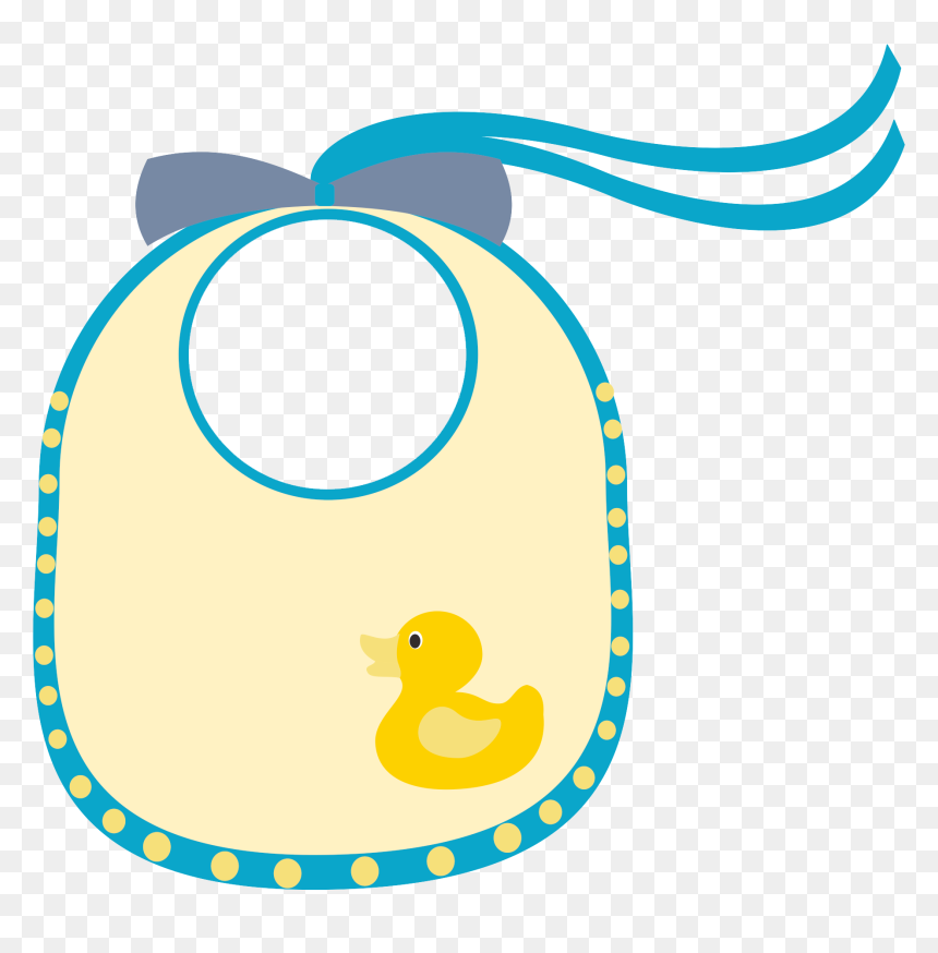 Yellow Baby Bib Clipart, HD Png Download - baby bib png