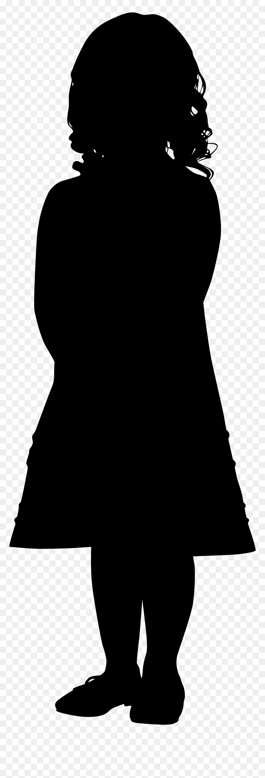 Little Girl Silhouette, HD Png Download - woman face silhouette png
