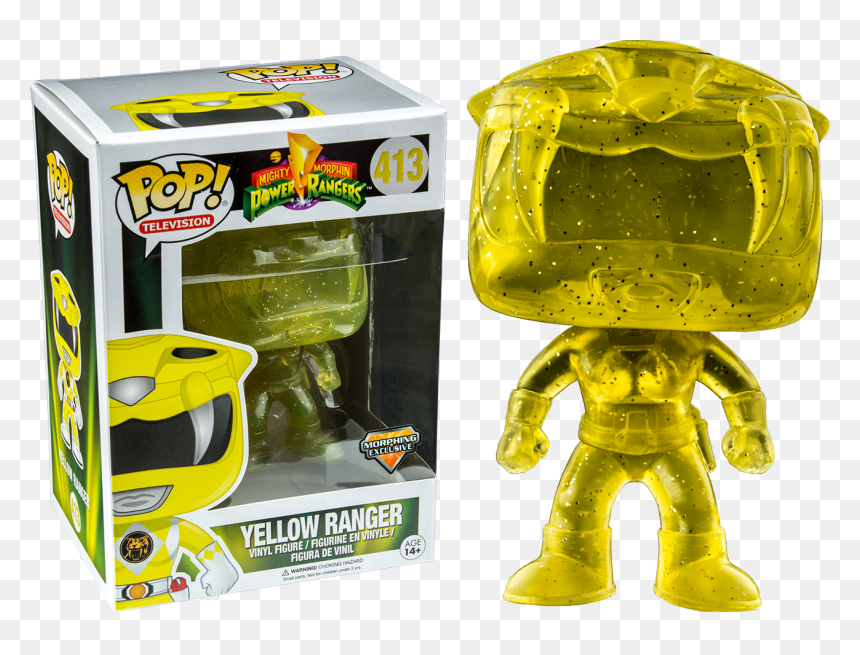 Funko Pop Power Rangers Yellow, HD Png Download - power rangers 2017 png