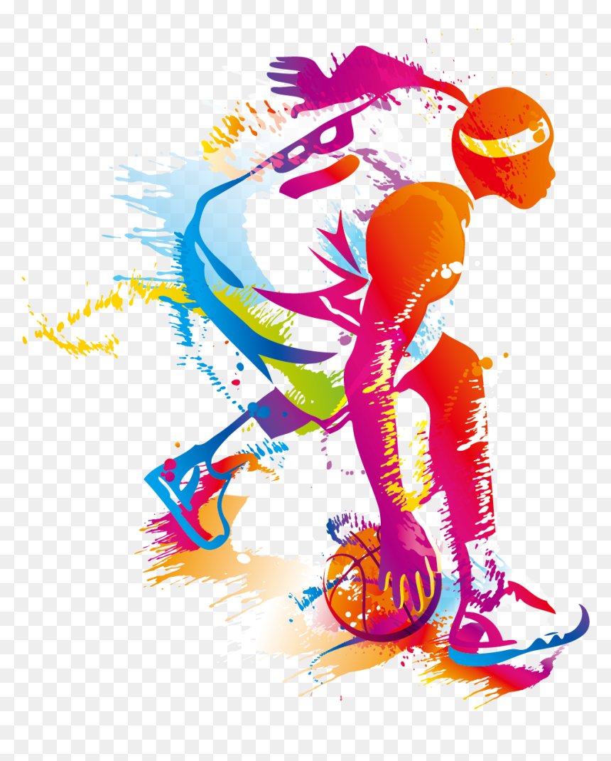 Creative Basketball Logo Design, HD Png Download - basketball png images