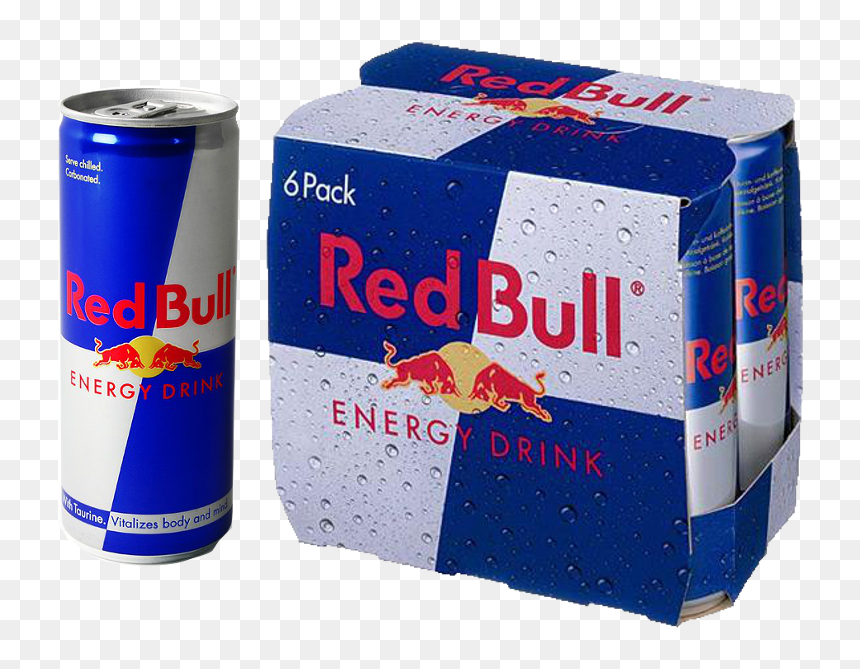 Six Pack Red Bull, HD Png Download - red bull can png