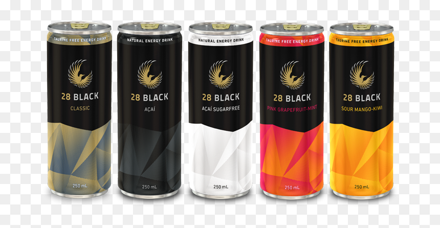 28 Black Drink, HD Png Download - red bull can png