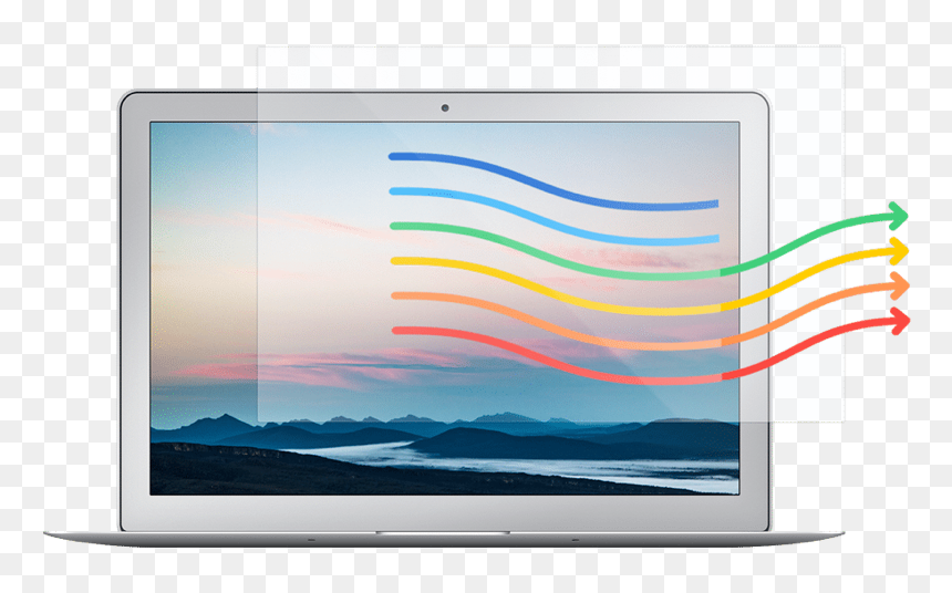 Led-backlit Lcd Display, HD Png Download - mac screen png