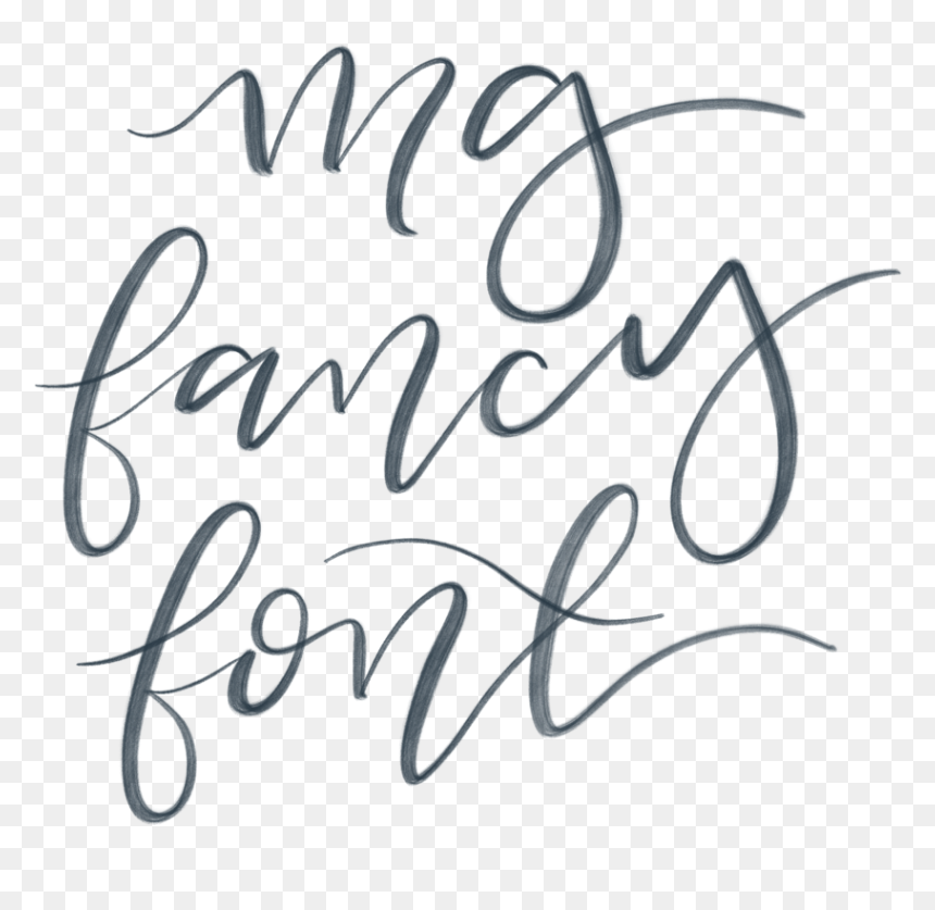 Calligraphy, HD Png Download - fancy white line png