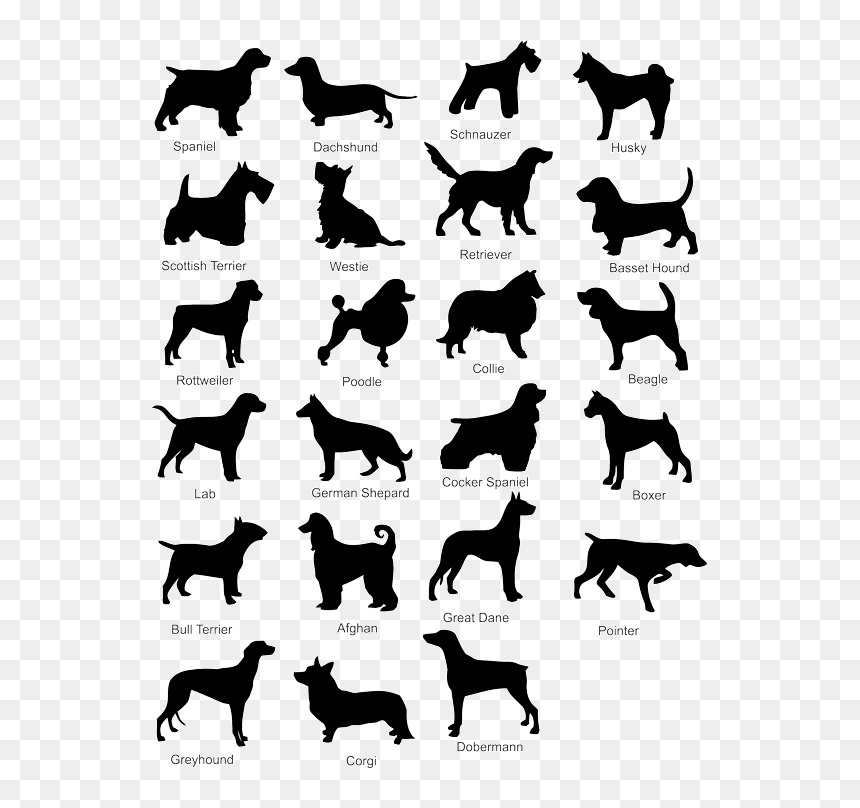 Cake Topper Silhouette With Dog, HD Png Download - boxer dog png