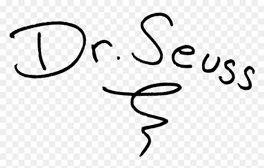 Dr Seuss Signature Png, Transparent Png - dr seuss hat png