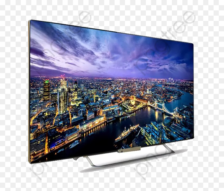 London Skyline At Night, HD Png Download - led tv png