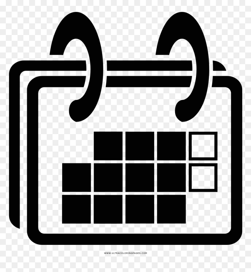 Calendario Desenho Png, Transparent Png - stencil png