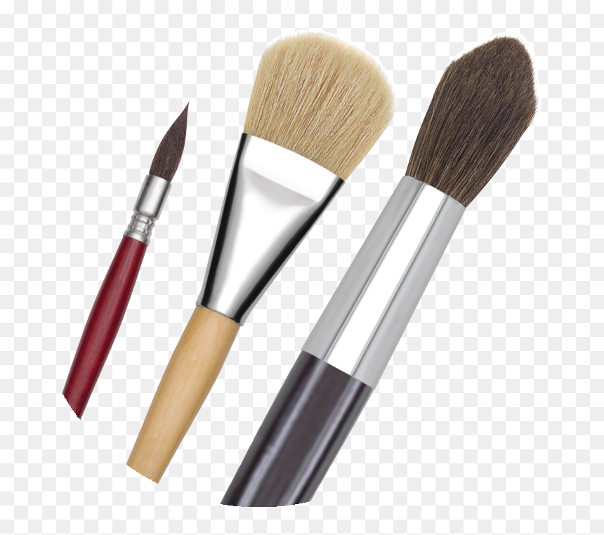 Makeup Brushes, HD Png Download - painting brush png