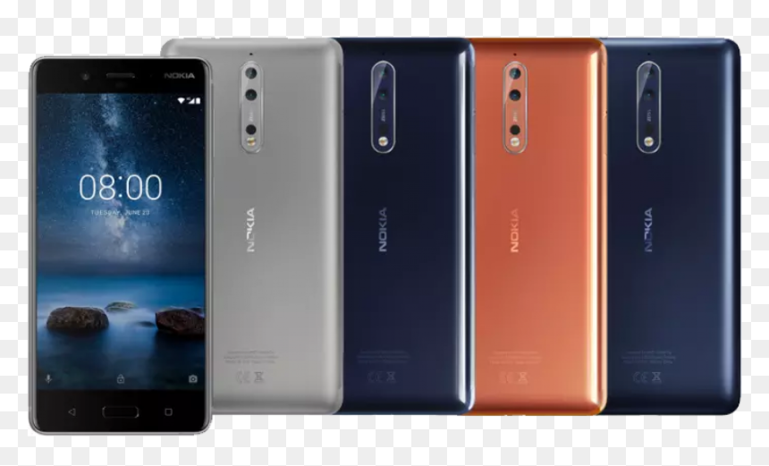 Nokia 8 Blau, HD Png Download - nokia png