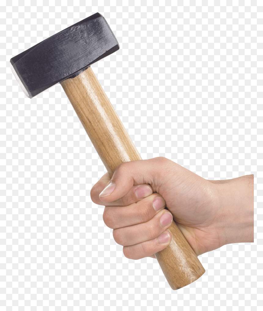 Hammer Hand Png, Transparent Png - mallet png