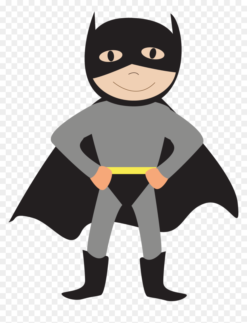 Boy With Little Brother Clipart, HD Png Download - superhero clipart png
