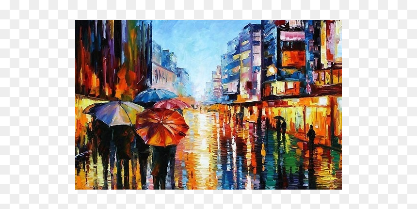 Leonid Afremov Art Hd, HD Png Download - cuadros png