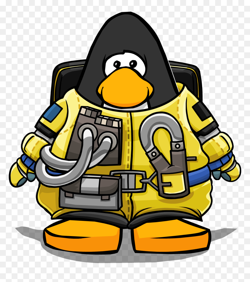 Club Penguin Blue Png, Transparent Png - astronaut clipart png