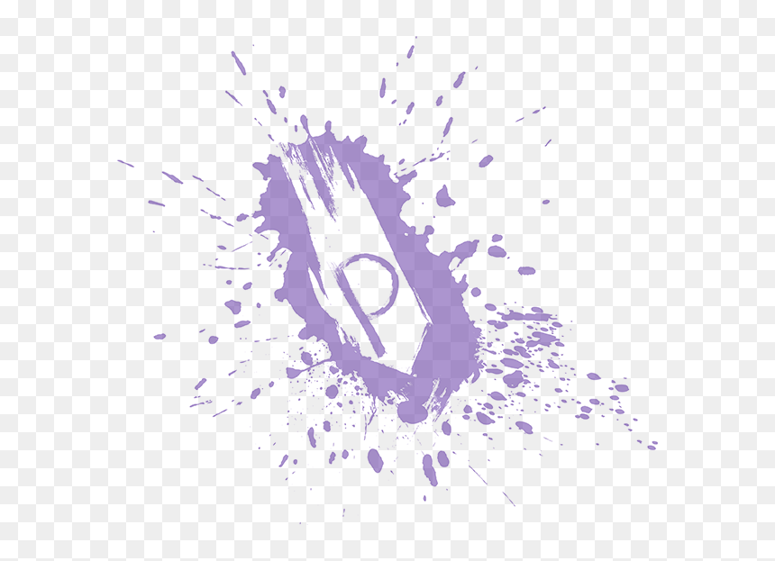 Illustration, HD Png Download - purple paint splatter png