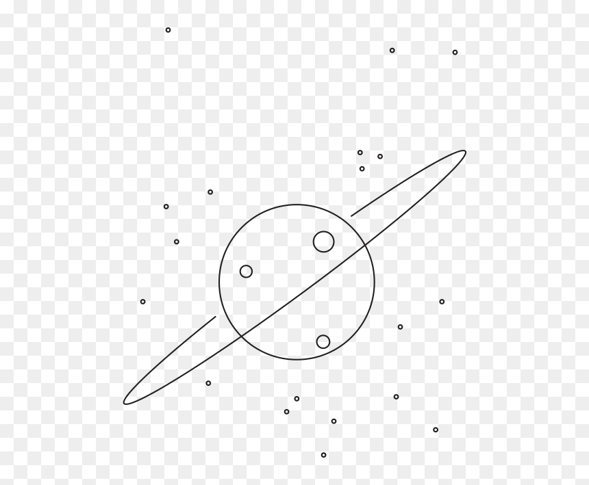 Line Art, HD Png Download - planet clipart png