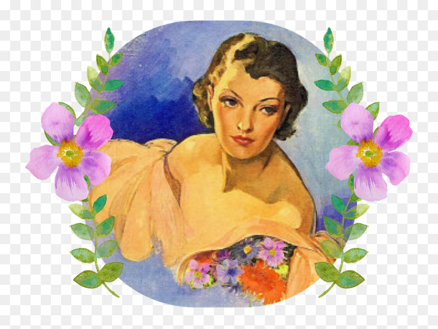 Mujer Vintage Png, Transparent Png - vintage woman png