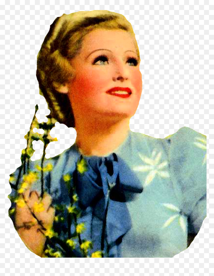 Woman Smile Transparent Png, Png Download - vintage woman png