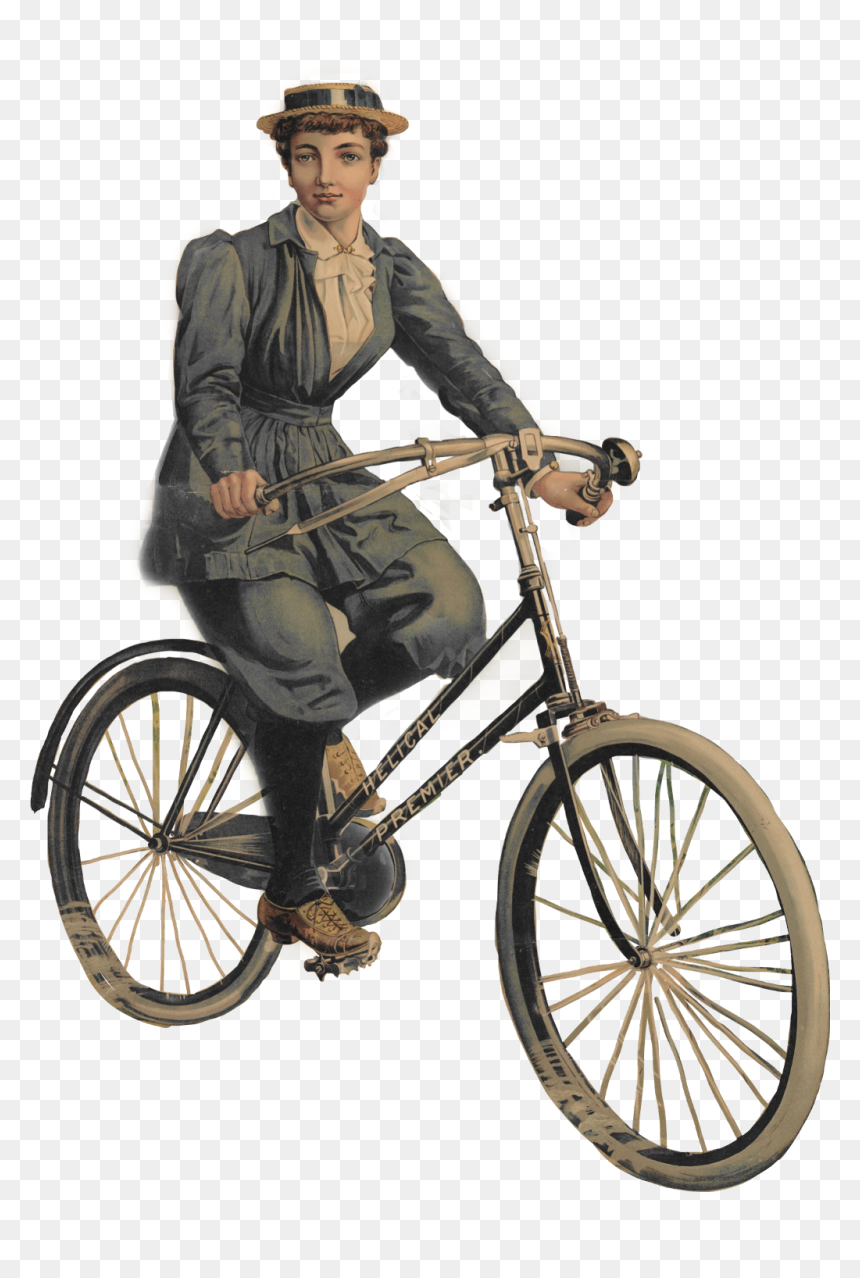 Png Vintage Cycle, Transparent Png - vintage woman png