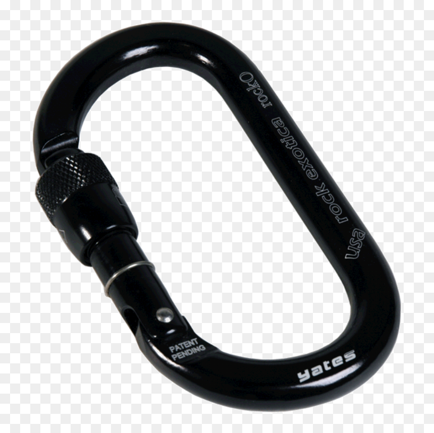 Carabiner Oval Screw, HD Png Download - carabiner png