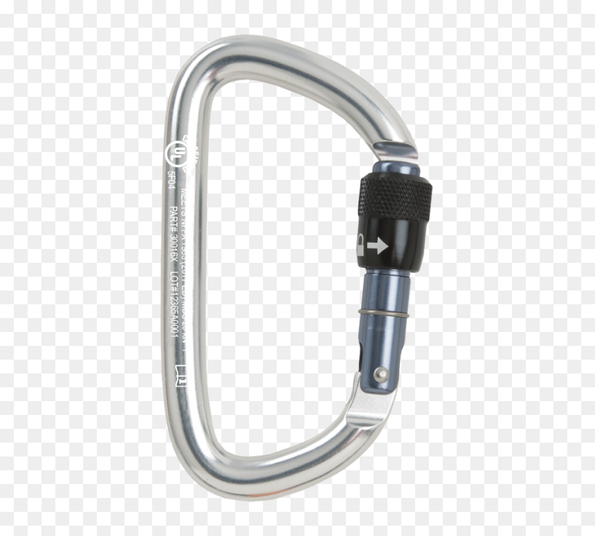 Screw Lock Carabiner, HD Png Download - carabiner png