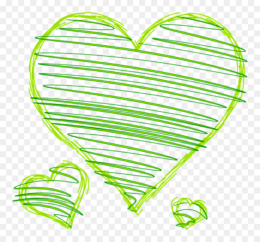 Green Hearts Clipart, HD Png Download - green heart png