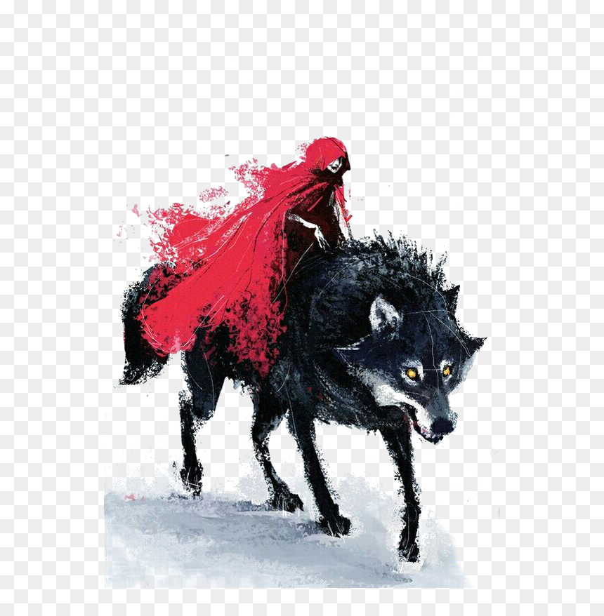 Drawing Red Riding Hood, HD Png Download - little red riding hood png
