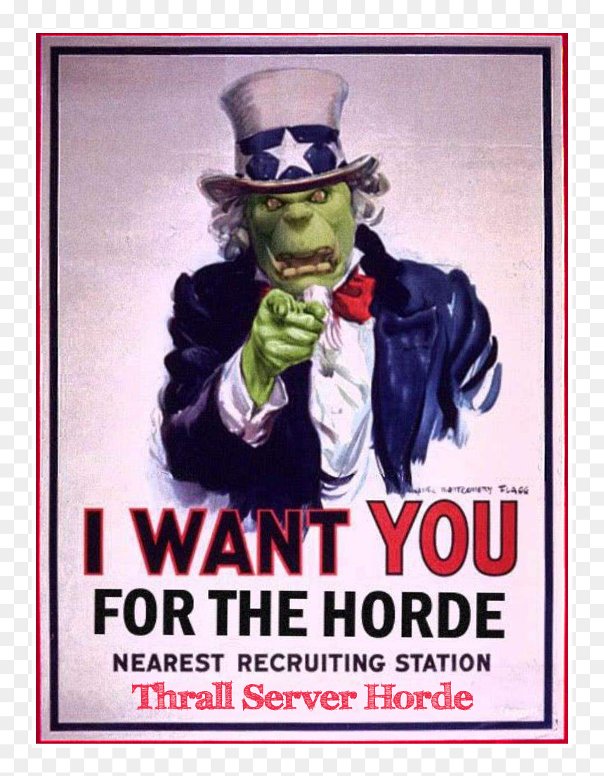 Want You For Us Army, HD Png Download - thrall png