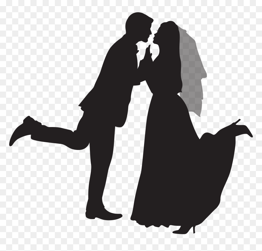 Bride Silhouette Png, Transparent Png - bride silhouette png