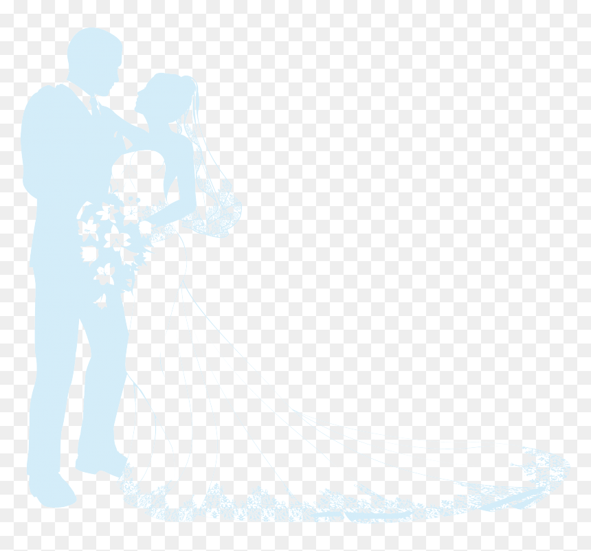 Bride, HD Png Download - bride silhouette png