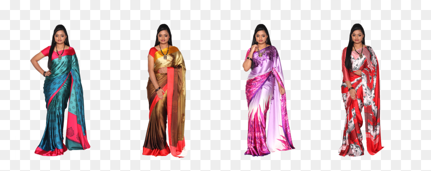 Silk, HD Png Download - silk saree png