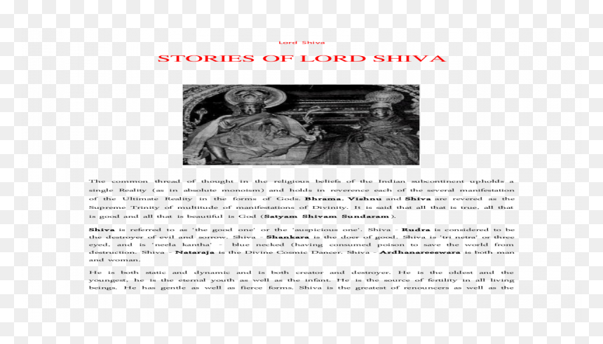 Document, HD Png Download - nataraja images png