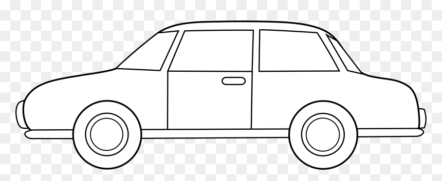 Car White Clip Art, HD Png Download - sedan cars png
