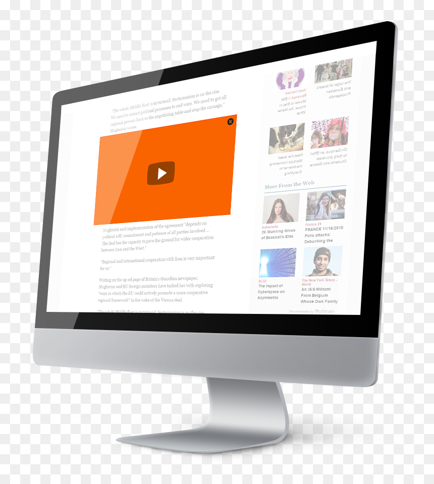 Computer Monitor, HD Png Download - advertise png
