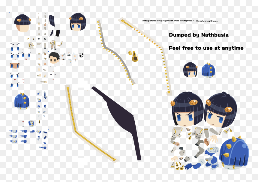 Jojo Pitter Patter Pop Bruno, HD Png Download - jjba png