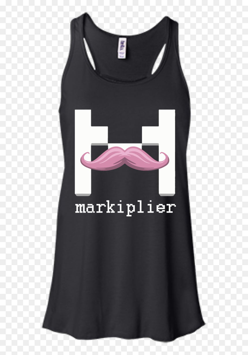 Black Concert Tank Top, HD Png Download - warfstache png