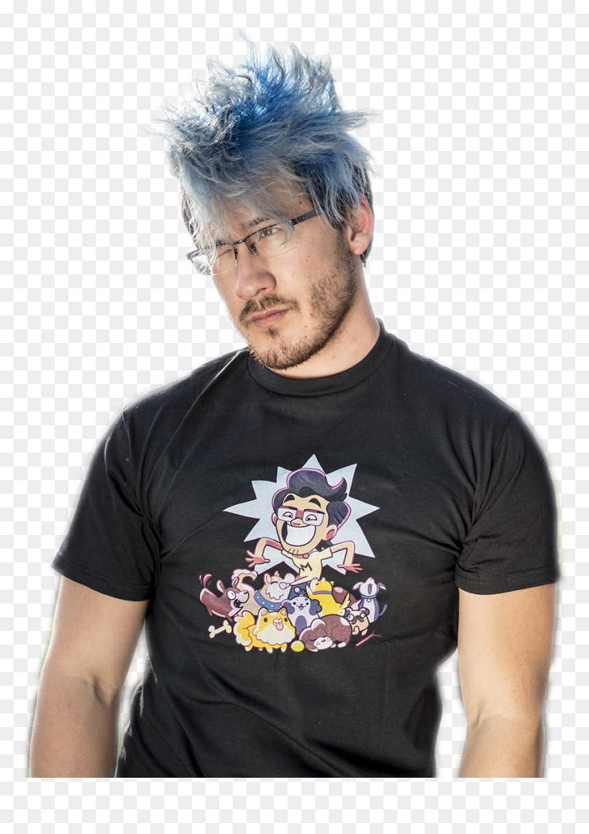 Markiplier Floof The Hair, HD Png Download - warfstache png