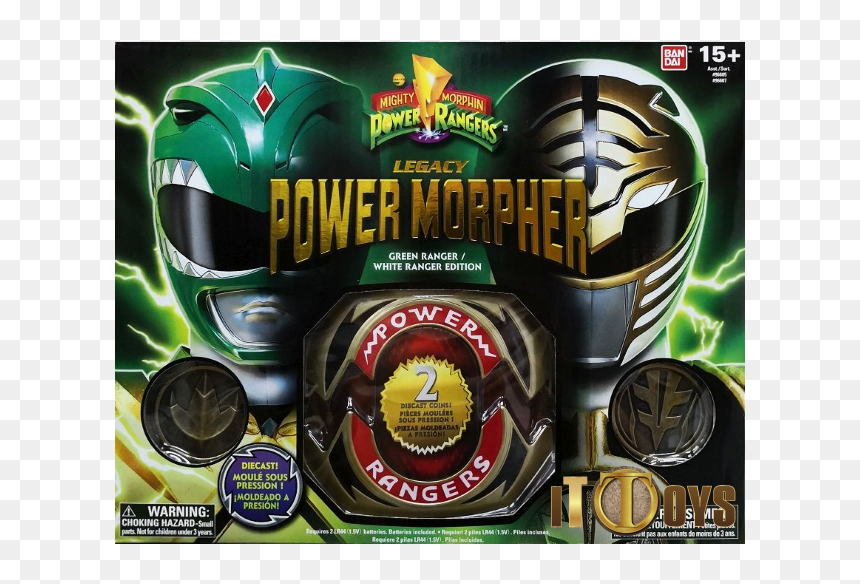 Green White Ranger Morpher, HD Png Download - green ranger png