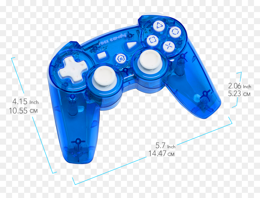 Rock Candy Ps3 Controller Usb, HD Png Download - ps3 controller png