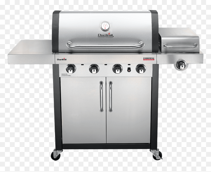 Char Broil Tru Infrared 4 Burner Commercial, HD Png Download - barbecue grill png