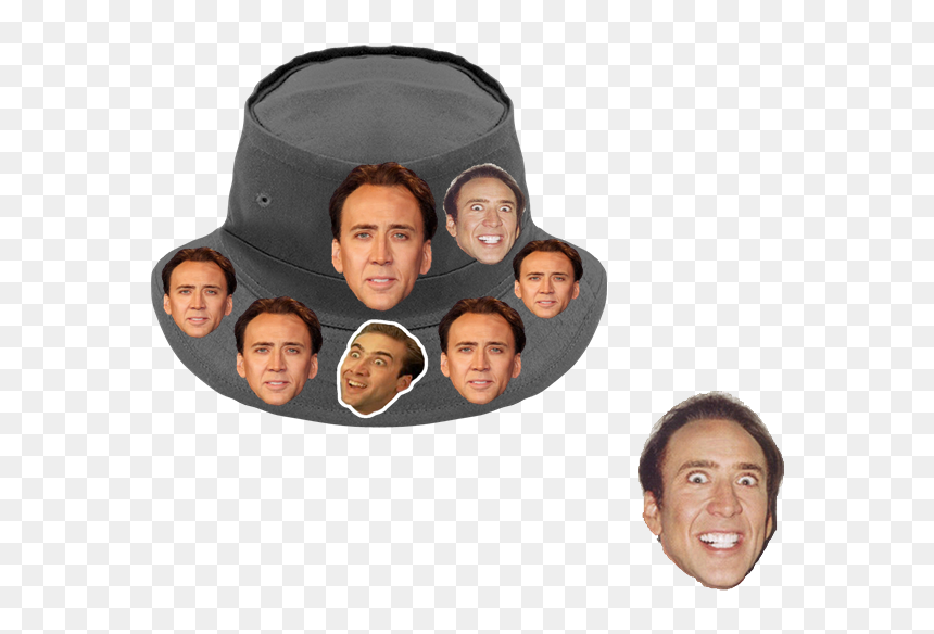 Nicolas Cage Bucket Hat, HD Png Download - nick cage png