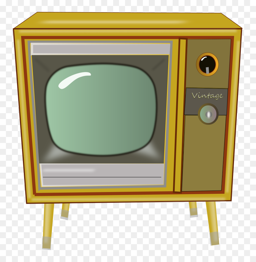 Vintage Tv Clipart, HD Png Download - tv set png